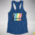 Queer Pride Grunge Exclamation Points Racerback Tank - Royal